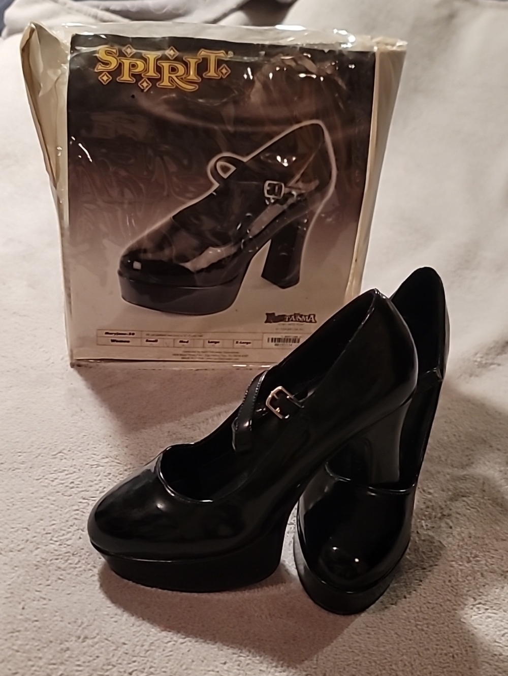 Funtasma Black Patent Platform Mary Jane Heels- Size 7